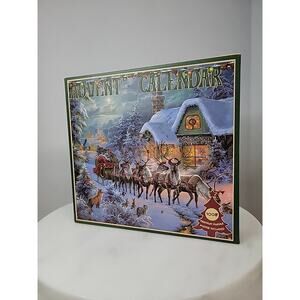 The Jigsaw Puzzle Advent Calendar Christmas Reindeer 1008 Total Pieces Poster